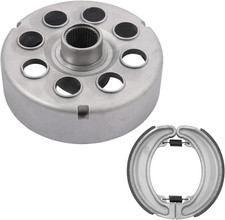 Rear Brake Drum Hub Rear Brake Shoes, Compatible with 1988-2000 Honda TRX300 F