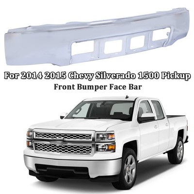 Front Bumper For 2014-2015 Chevy Silverado 1500 Chrome Steel