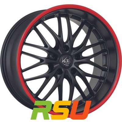 Barracuda Voltec T6 mattblack PureSports / Color Trim rot - DS5 8x18'' ET40 LK...