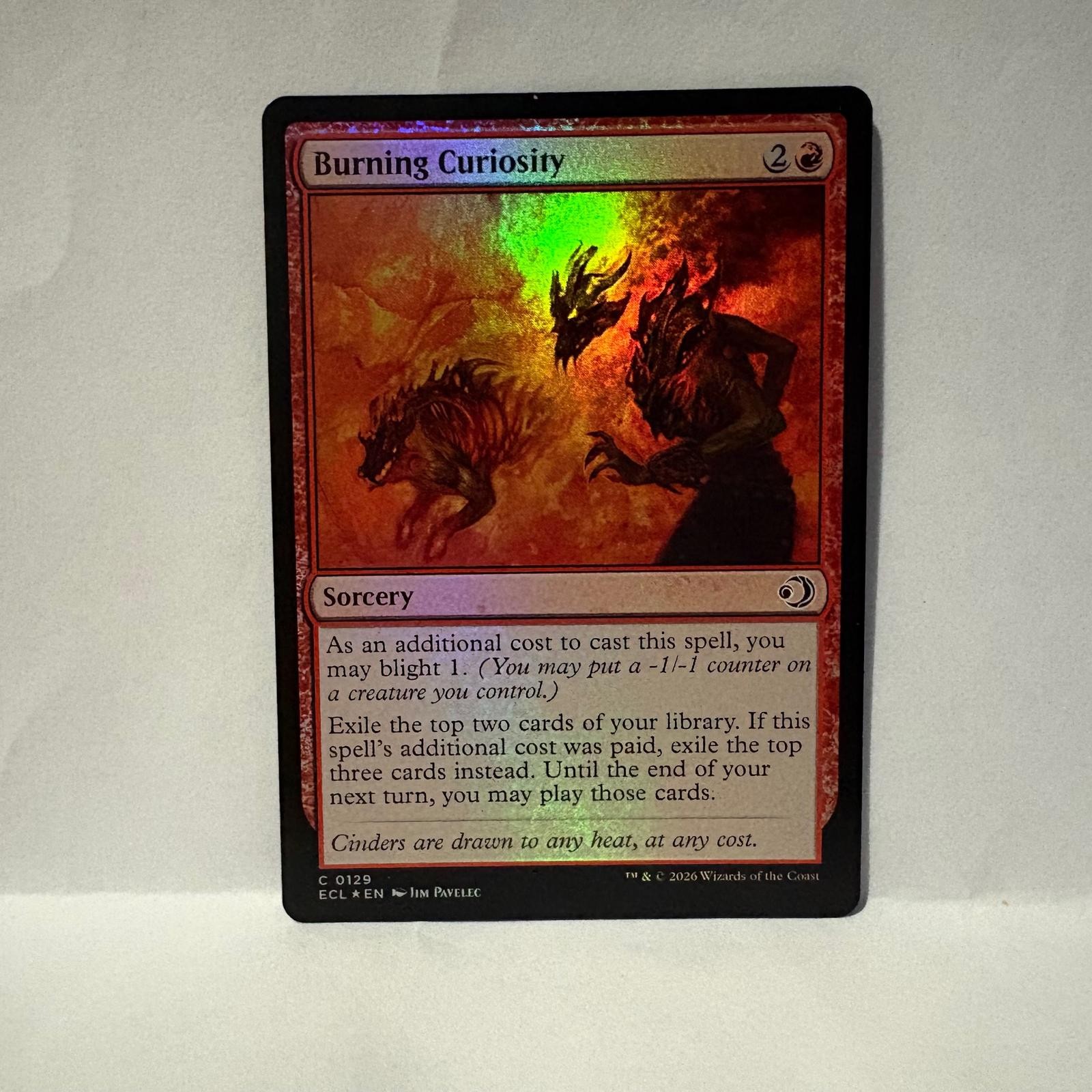MTG Burning Curiosity Lorwyn Eclipsed