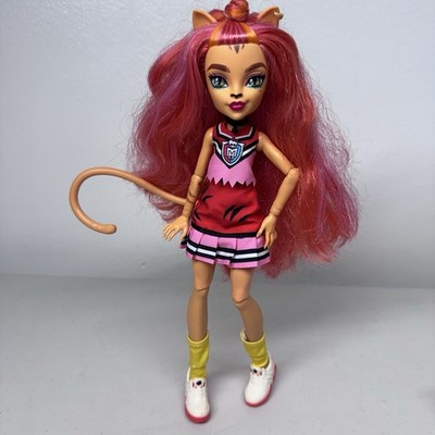Monster High Doll G3 Ghoul Spirits Sports Toralei Cat Cheerleader Outfit Shoes