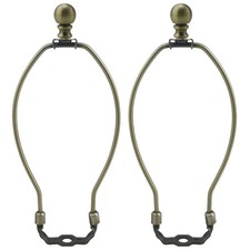 2 Pack 10 Inch Lamp Shade Harp Holders Detachable Lampshade Bracket Adapter