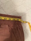 NWT Thread And Supply Pants Women’s Linen Blend Coral Sz L Cropped Raw Hem — photo 5