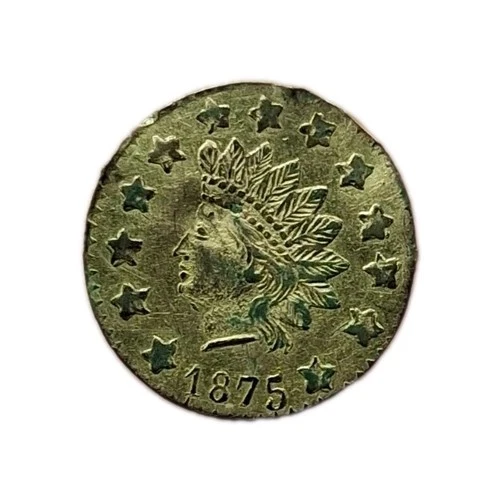 1875 California Fractional Gold — photo from the most recent tracked eBay sale