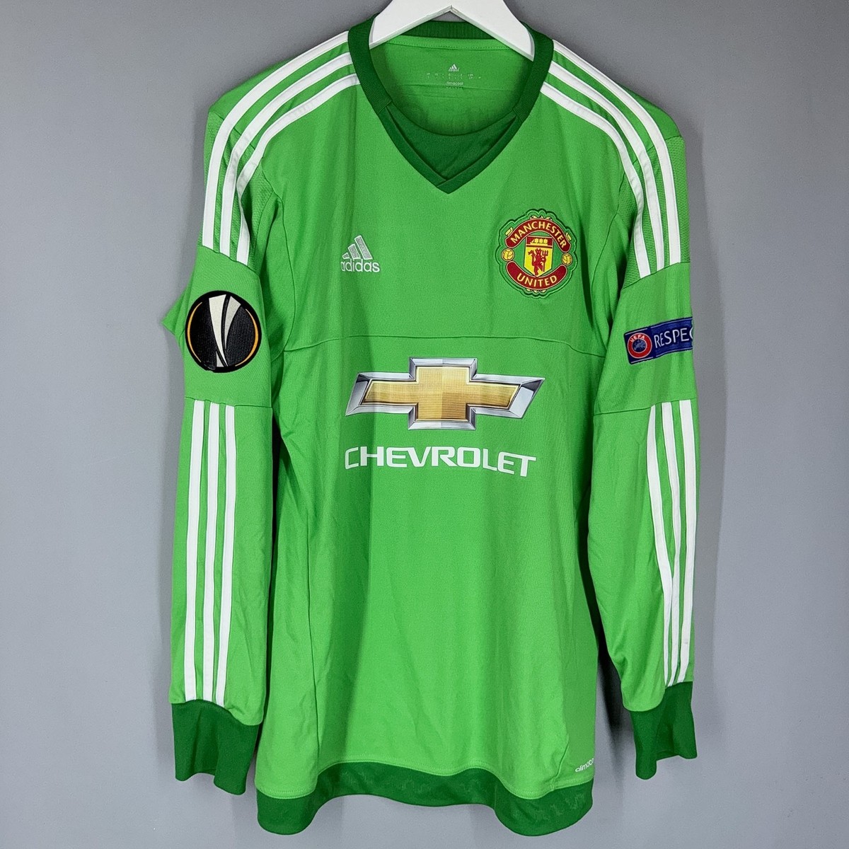 MANCHESTER UNITED 2015-2016 GOALKEEPER HOME JERSEY/SHIRT #1 DE GEA