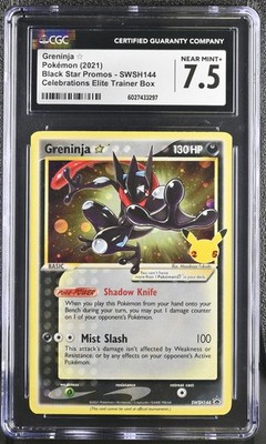 英語版ゲッコウガGreninja ブラックスター25thプロモPROMO　CGC CGC 7.5 Greninja Black Star Promo SWSH144 Celebrations graded card