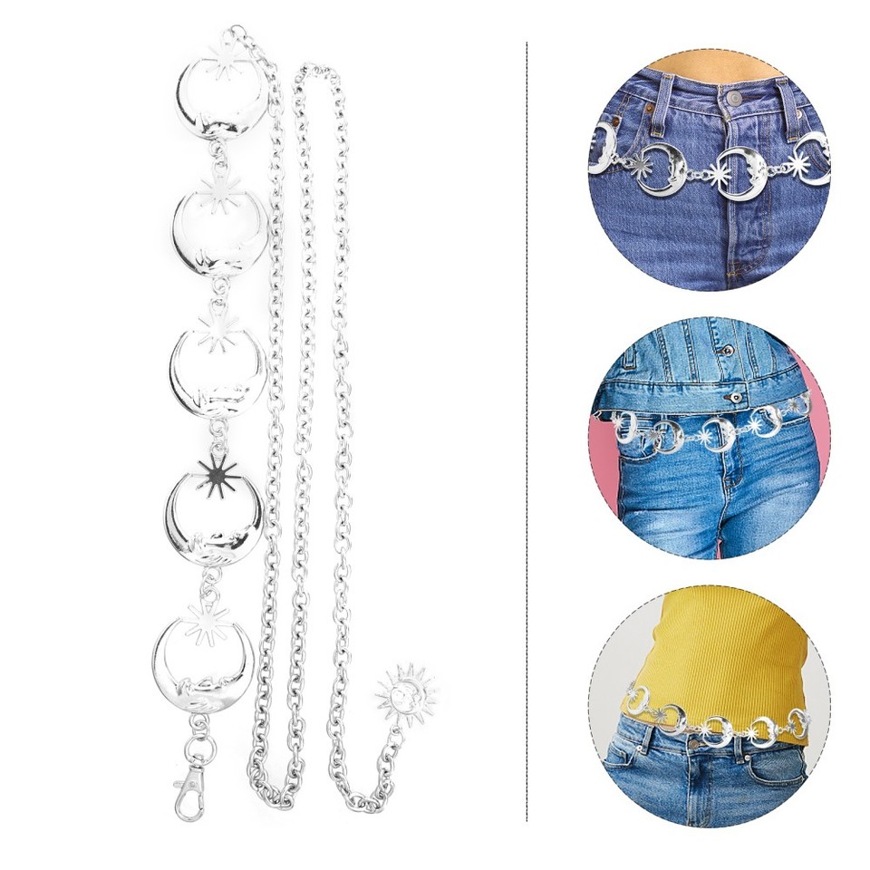 Bohend Métal Rhinestone Ceinture En Chaîne Ceinture Étoile De