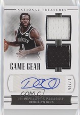2017-18 Panini National Treasures Game Gear Dual 17/25 DeMarre Carroll Auto 0f8