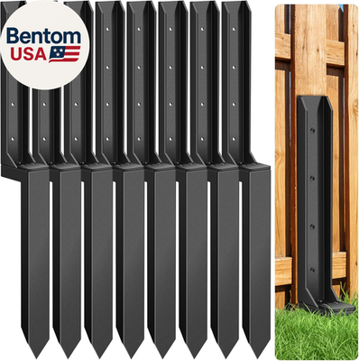 #ad #ad 8 Pcs Fence Post Repair Heavy Duty Fence Post Kit Anchor Ground Stakes for Repa $159.00