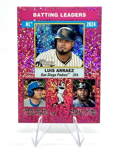 2025 Heritage Chrome Pink Sparkle Speckle Luis Arraez Ozuna Shohei Ohtani SP