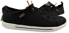 Skechers Women's BOBS B Cute 2.0 Memory Foam Canvas Shoes Black Size:6 195i