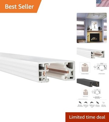 Durable 6FT H Series Track - Field Cuttable 120V Lighting Solution for Elegance