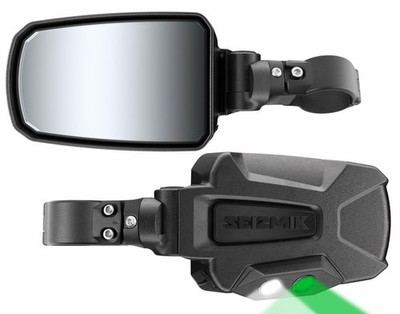Seizmik Pursuit UTV LED Night Vision Side View Mirror for 1.75'' Round Tube ROPS