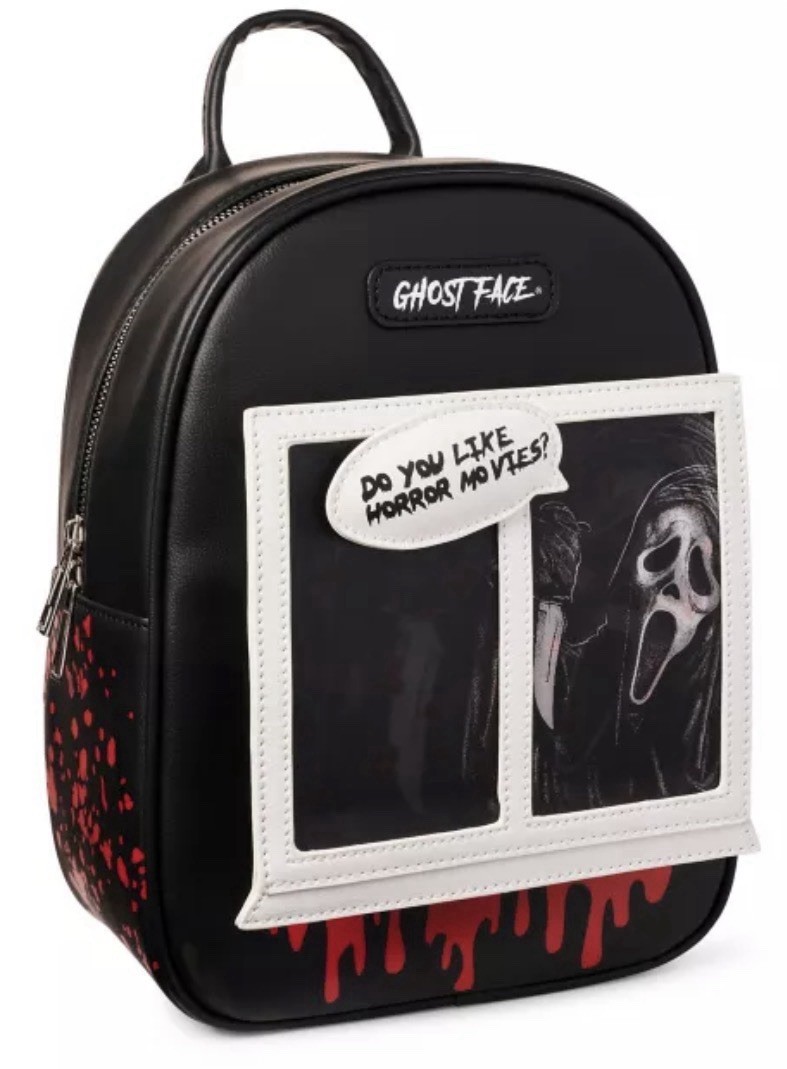 Ghost Face Lenticular Mini Backpack Black NWT