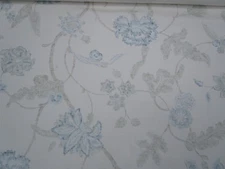 Lee Jofa Riviera Avignon Print Fabric Linen blend 100 " x 54" Wide Aqua sage