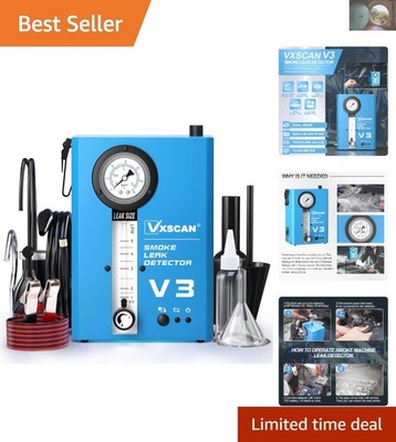 Professional Smoke Machine with Pressure Gauge & Dual Operation for Car Systems