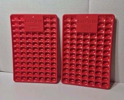 Jello Jelly Bean Jiggler Molds (2) Tray Gummies Shots Candy Chocolate Easter Egg