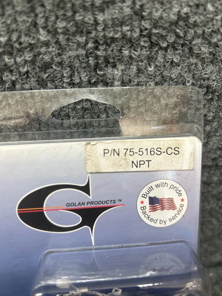 GOLAN PRODUCTS 0705-0017 75-516S-CS "Click-Slick" Fuel Petcock — 3/8" NPT - Image 2 of 4
