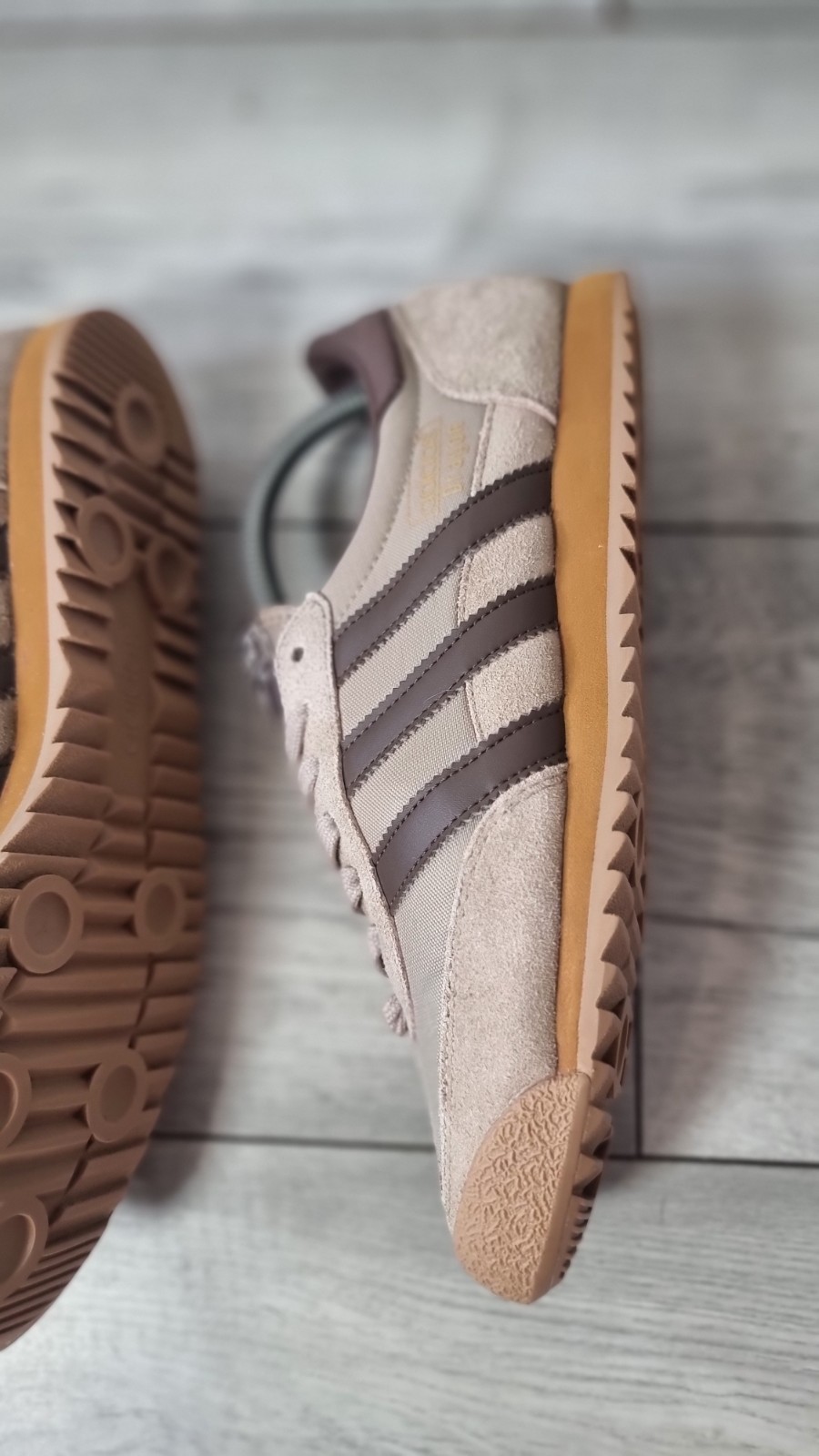 Adidas Originals Dragon Vintage Trainers UK 7 Cargo Khaki Brown Suede Gum Sole image 8