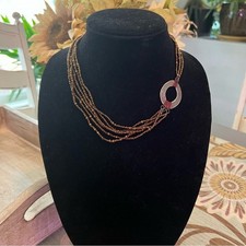 Silpada 925 Sterling Silver Beaded multi Chain Necklace