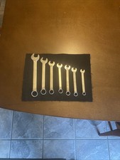 Vintage Indestro Super Metric Combination Wrenches Set Lot Of 7