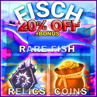ALL ITEMS Fisch  [C$・Relic・Rod・Aquarium・Quest・Skins] + BONUS・FASTEST DELIVERY 