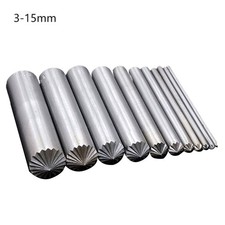 Punzoni Fioritura Acciaio Resistente per Occhielli Manico Liscio Impugnatura Com