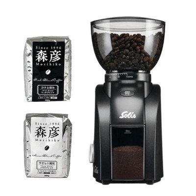 Solis Electric Coffee Grinder Scala Zero Static Sk1662 Black, 3-Piece Set With _