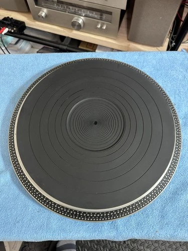 Technics SL-1700 Vintage Turntable parts Original  Platter & rubber mat