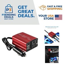 150W Car Inverter: Vehicle Adapter with 3.1A Dual USB for Fast Charging