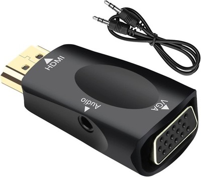 Multibao HDMI auf VGA Adapter mit 3,5mm Audio Klinke Kabel Stecker auf Buchse