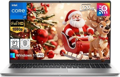 Dell 15 Laptop DC15250, Intel Core i7-1355U, 16GB RAM 1TB SSD, Win11 Pro, Silver