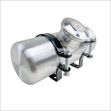 0.48 Gallon 4x10 Round Fuel Tank 14 Npt Center Fill Aluminum Spun Gas Tank Cell