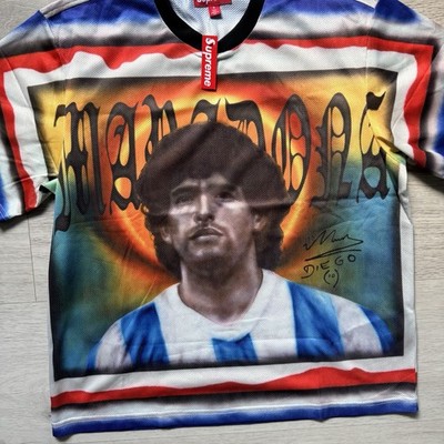 ウェア Supreme Maradona Soccer Jersey Supreme Maradona Soccer Jersey 'Multicolor' Size Small Available
