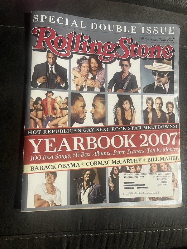 Special Double Issue Rolling Stone Magazine Yearbook Year 2007