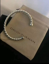 David Yurman Sterling Silver 925 Cable Bracelet