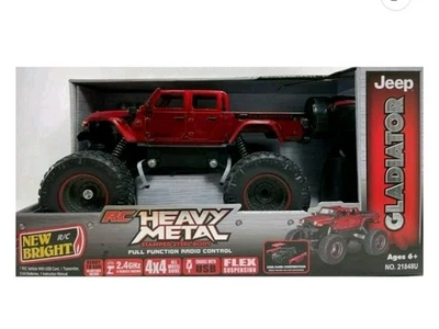 New Bright R/C 4x4 "Heavy Metal" Jeep Gladiator Remote Control Vehicle W/USB - Image 1 of 4
