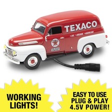 Lighted Die-Cast 1:48 Scale 1948 Ford Panel Truck - TEXACO - New