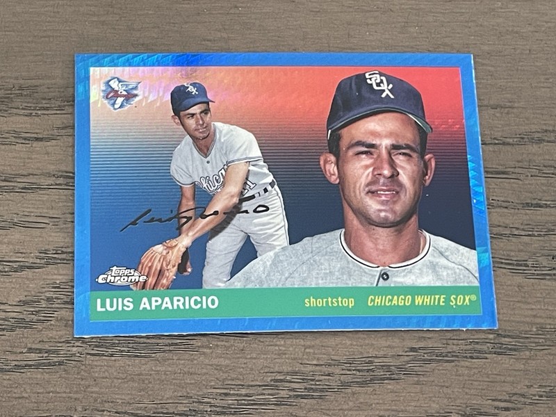 2025 Topps Chrome Platinum Blue Prism #413 Luis Aparicio White Sox (A)