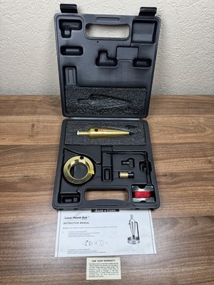 Rack-A-Tiers 88455 Laser Plumb Bob Brass Self-Leveling Vertical Laser w/ Case