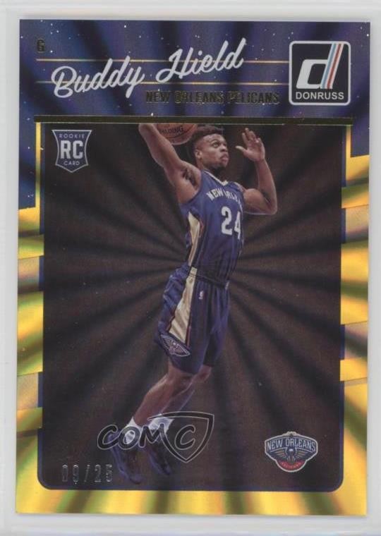 2016-17 Panini Donruss Rookies Yellow Holo Laser 9/25 Buddy Hield Rookie RC 0b0