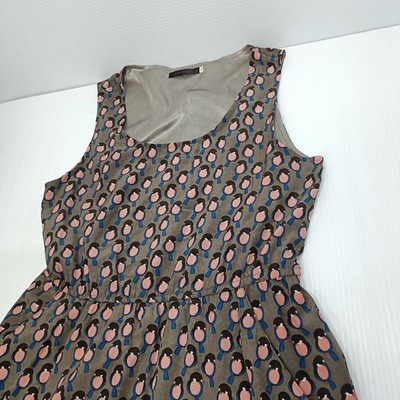 Tenki Penguin Dress Size S-M Sleeveless Pockets Lightweight Waist Tie