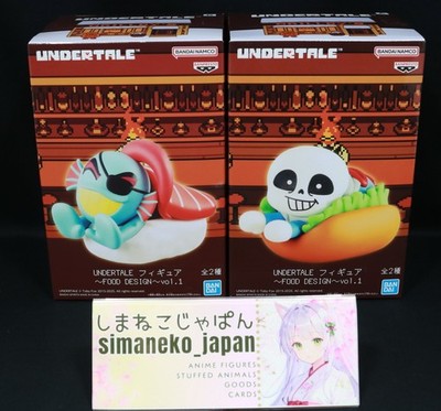 CARE-1DAY-SHIP UNDERTALE Figure FOOD DESIGN vol.1 Sans and Undyne Set of 2 Japan