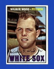 1967 Topps Set-Break #391 Wilbur Wood EX-EXMINT *GMCARDS*