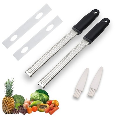 Classic Stainless Steel Zester Grater -2 Pack- Citrus Garlic Cheese Grater Tools