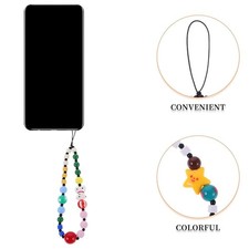 Beaded Fashionable Practical Sturdy Versatile Colorful Beaded Bear Phone Lanyard