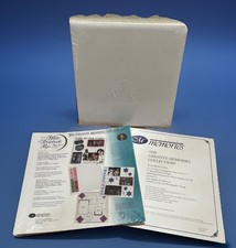 Creative Memories 12x12 Baby Album White Booties /White Pages  Page Protectors