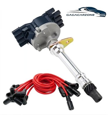Distributor 93441558 & Spark Plugs & Wires For 1996-2002 GMC Cadillac Chevy 5.7L