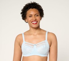 Breezies Natural Curves Unlined Support Wirefree Bra Cloud Dancer B/44 New