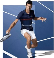 2017 LACOSTE For Novak Djokovic Ultradry Performance Polo Shirt French Open XS 